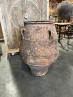 Antieke Griekse Kruik Terracotta 18e Eeuws Uniek Exemplaar, Tuin en Terras, Ophalen, Gebruikt