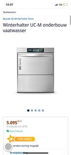 Winterhalter UC-M vaatwasser, Witgoed en Apparatuur, Vaatwasmachines, Ophalen, Zo goed als nieuw, Inbouw, Minder dan 85 cm