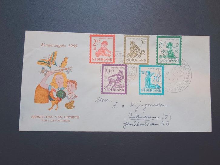 Zeldzame Eerstedagenenvelop FDC oa BR5 & 10 + rode kruis, Postzegels en Munten, Postzegels | Eerstedagenveloppen, Nederland, Ophalen of Verzenden