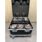 Set van 6 DJLicht uplichts inclusief oplaadbare flightcase, Ophalen of Verzenden, Nieuw, Licht, Kleur