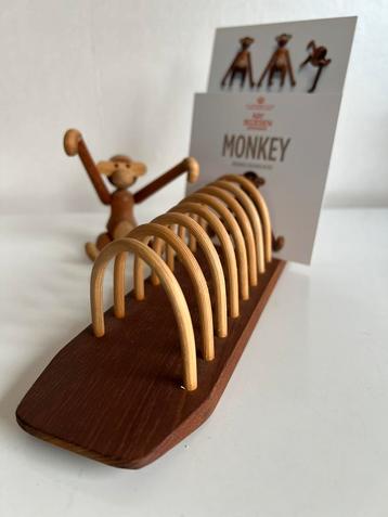 Vintage Deens Artiform Teakhout Toastrek Kaartenrek Jaren 60 beschikbaar voor biedingen