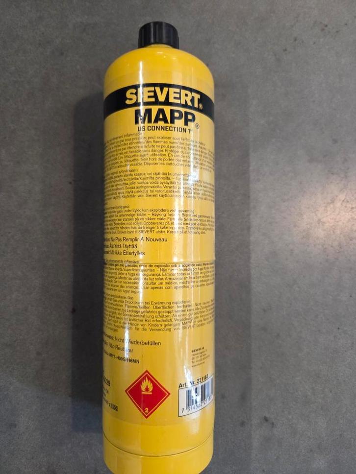12 stuks Sievert Mapp Gaspatroon 380gr - Nieuw, Doe-het-zelf en Verbouw, Gereedschap | Lasapparaten, Nieuw, Overige typen, Minder dan 150 ampère