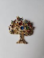 Broche Levensboom met Strass Steentjes, Overige materialen, 4 tot 7 cm, Nieuw, Ophalen of Verzenden