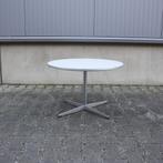Ronde Salontafel Fritz Hansen Arne Jacobsen, wit laminaat, 50 tot 100 cm, Minder dan 50 cm, Rond, Gebruikt