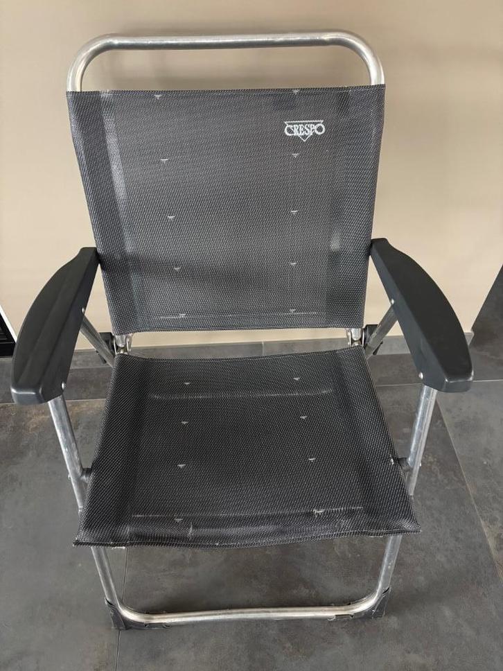 Crespo campingstoel AL/219 grijs €45 per stuk, Caravans en Kamperen, Kampeermeubelen, Zo goed als nieuw, Campingstoel, Ophalen