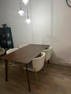 Mangohout eettafel, Ophalen of Verzenden, Zo goed als nieuw, Minder dan 10 m², Tapijt