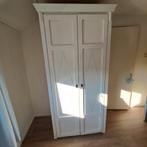 Eiken hout kast, wit geverfd met 5 legplanken, Ophalen, 100 tot 150 cm, Eikenhout, Landelijk