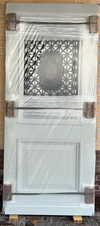 Nieuwe voordeur / roosterdeur / SKE 752 GT20 / blank isoglas, Nieuw, 80 tot 100 cm, Vouwdeur, Buitendeur