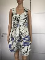 B858 Gestuz  wit/zwart/blauw  jurkje jurk Maat S=36, Kleding | Dames, Blauw, Ophalen of Verzenden, Zo goed als nieuw, Maat 36 (S)