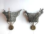 2 x Sconces wandlampen/ Rob Eckhardt 1980/ Amsterdam, Huis en Inrichting, Lampen | Wandlampen, Ophalen, Gebruikt, Metaal, Rob Eckhardt Amsterdam (jaar 1980)