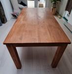 Teak houten eettafel 90x200cm, Ophalen, Gebruikt, Teakhout, 200 cm of meer