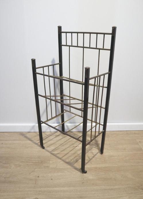 Antieke koperen lectuurstandaard, krantenrekje, Antiek en Kunst, Antiek | Woonaccessoires, Ophalen of Verzenden