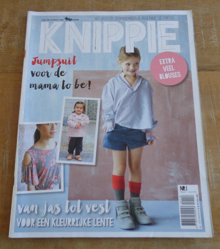 Knippie nummer 1 februari maart 2018, ook baby, Hobby en Vrije tijd, Kledingpatronen, Zo goed als nieuw, Kind, Knippie, Verzenden