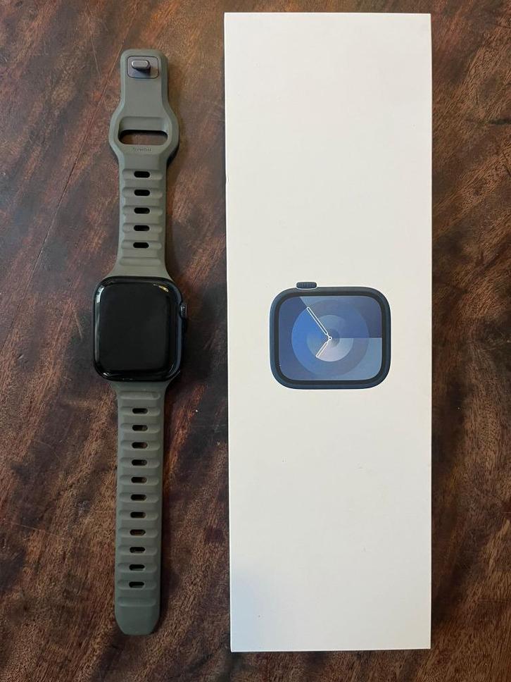 Apple Watch Series 9 Cellular (41mm), Sieraden, Tassen en Uiterlijk, Smartwatches, Zo goed als nieuw, iOS, Zwart, Ophalen
