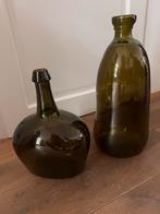 Vazen (organische vorm), Huis en Inrichting, Ophalen, Minder dan 50 cm, Groen, Glas