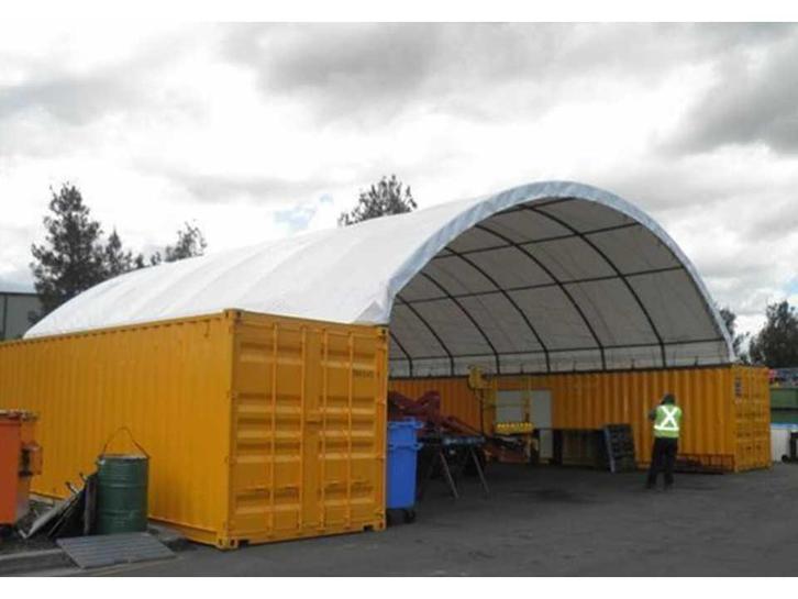 Greenland - 2025 - 12x12x4,5m - Container overkapping army g, Zakelijke goederen, Machines en Bouw | Keten en Containers