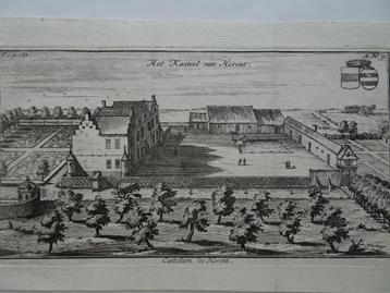 ets het kasteel van Herent, bij Leuven, Harrewijn, 1706 beschikbaar voor biedingen