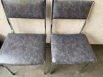 Stoelen met inox poten, Huis en Inrichting, Stoelen, Ophalen, Gebruikt, Vintage, Metaal