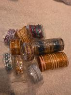 Indiase bangles armbandjes, Sieraden, Tassen en Uiterlijk, Armbanden, Ophalen of Verzenden, Zo goed als nieuw, Overige kleuren