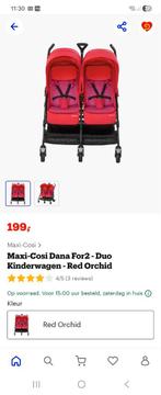 Maxicosi Duokinderwagen duo buggy, Kinderen en Baby's, Tweelingen en Meerlingen, Ophalen of Verzenden, Zo goed als nieuw, Kinderwagen of Buggy