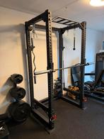 Complete ATX Power Rack set met gewichten en stangen, Sport en Fitness, Fitnessapparatuur, Ophalen, Gebruikt, Krachtstation, Armen