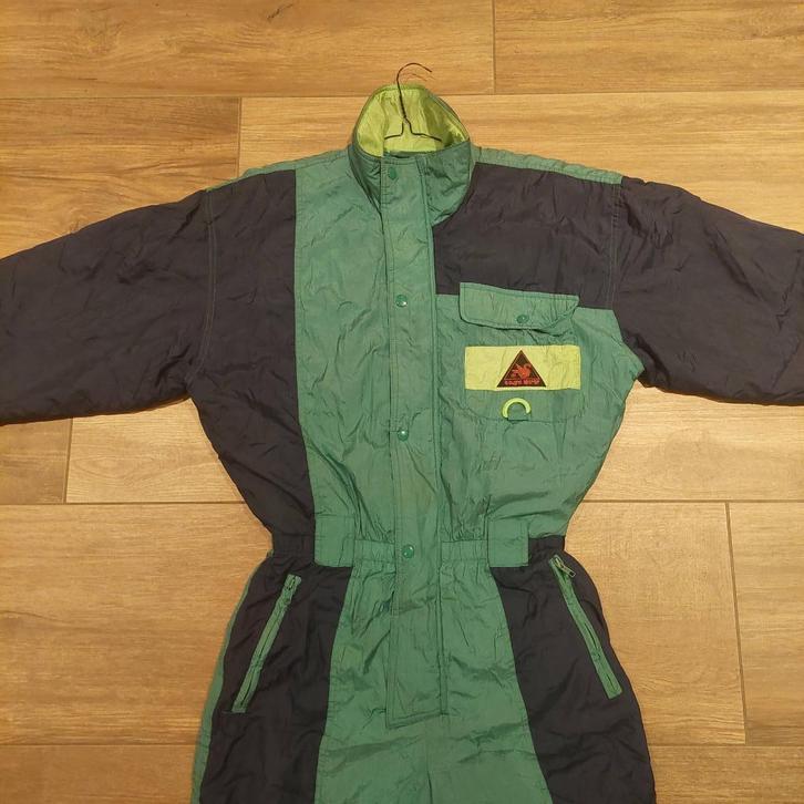 Vintage / retro 90s fout skipak maat M / 48 merk La Cygne, Kleding | Heren, Wintersportkleding, Gedragen, Pak, Maat 48/50 (M)