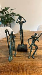 Mooie bronsen beelden muziekanten, Antiek en Kunst, Ophalen