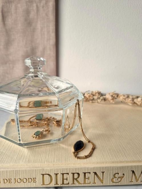 Glazen vintage luminarc schaaltje, Huis en Inrichting, Woonaccessoires | Stolpen, Zo goed als nieuw, Ophalen of Verzenden