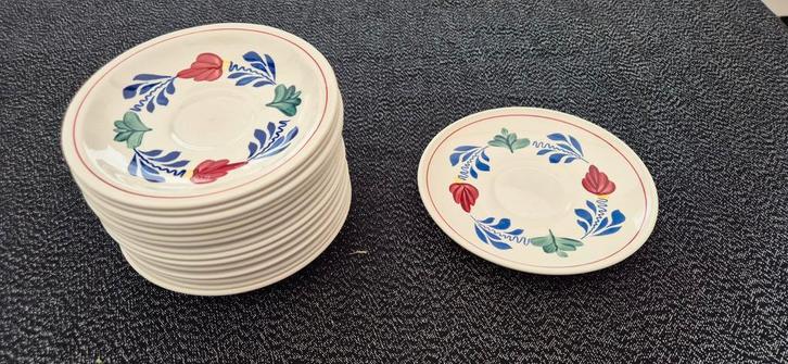 Boerenbont Schoteltjes - 15 stuks. 14,5cm, Antiek en Kunst, Antiek | Servies los, Ophalen of Verzenden