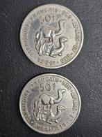 Djibouti 1970 en 1975 2 munten € 1,98 zeldzaam, Ophalen of Verzenden, Overige landen, Losse munt