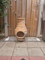 aardewerk tuinkachel 68cm hoog, Ophalen, Gebruikt