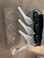 Amuse Set 3 Pers. Nieuw - Glaasjes, Lepels, Schoteltjes, Huis en Inrichting, Keuken | Servies, Ophalen, Overige typen, Nieuw, Glas