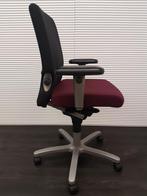 Bureaustoel Haworth Comforto zwart/bordeaux, Ophalen, Zo goed als nieuw, Zwart, Bureaustoel