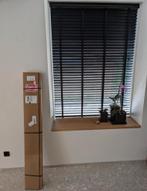 Nieuwe zwarte houten jaloezieën - 137.5 x 186 cm, 100 tot 150 cm, Zwart, Nieuw, Ophalen of Verzenden