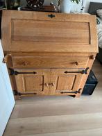 Mooie blank eiken secretaire, Ophalen, Gebruikt, Blank eiken