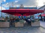 Horeca Parasol 600x600 met Verlichting & Heater Aansluiting, Tuin en Terras, Parasols, Ophalen, Gebruikt, Meer dan 4 meter, Stokparasol