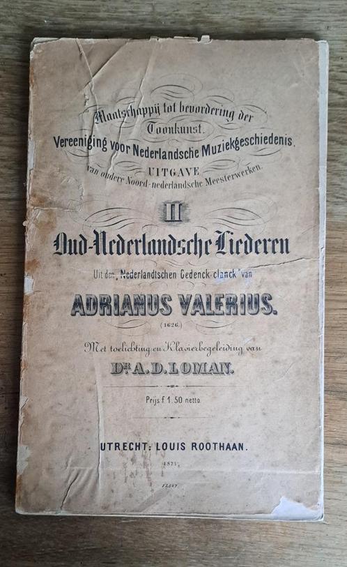 Oud Nederlandsche Liederen - gedateerd 1871 - 154 jaar oud !, Antiek en Kunst, Antiek | Boeken en Bijbels, Verzenden