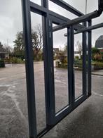 Kozijn met dubbele deuren en zijlichten boven licht, Nieuw, Ophalen of Verzenden, Buitendeur, Hout