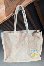 Rieten Mand Shopper | Boodschappen Strand Inkopen, Ophalen of Verzenden, Gebruikt, Beige, Shopper