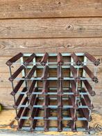 Wijnrek. Flessenrek. Hout en metaal, Ophalen of Verzenden, Zo goed als nieuw, Hout, Minder dan 50 cm
