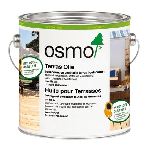 Terras Olie 2,5 ltr Bankirai licht, Doe-het-zelf en Verbouw, Verf, Beits en Lak, Nieuw, Beits, Minder dan 5 liter, Ophalen of Verzenden