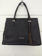 Dames Zwart Leren Handtas / Leather handbag, Ophalen of Verzenden, Zo goed als nieuw, Zwart, Handtas