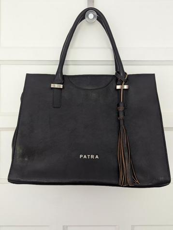 Dames Zwart Leren Handtas / Leather handbag beschikbaar voor biedingen
