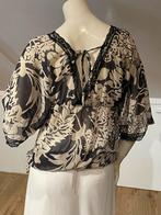 Beige Zwart Boho Kant Top M, Maat 38/40 (M), Beige, Saph, Ophalen of Verzenden