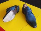 Black By Manfield gesp schoenen met blauwe kleur maat 45, Blauw, Ophalen of Verzenden, Black By Manfield, Gespschoenen