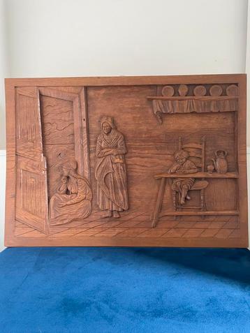 XL Eikenhouten wandpaneel | Oudhollands decor | 1920-1970 beschikbaar voor biedingen