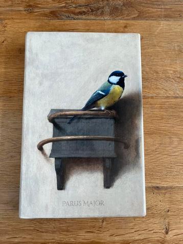 Parus major schilderij plankje kunst vogel beschikbaar voor biedingen