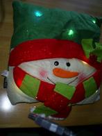 Decoratie - Kerstkussen met lampjes, Ophalen of Verzenden, Zo goed als nieuw