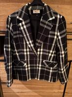 Tweed Colbert Geruit Zwart/Wit Maat 44, Ophalen of Verzenden, Maat 42/44 (L), Zwart, Jasje