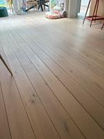 Eikenhouten vloer, 40/50m2, eind augustus, Ophalen, Gebruikt, Hout, 10 tot 30 cm